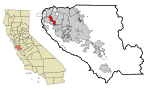 Santa Clara County California Incorporated and Unincorporated areas Los Altos Highlighted